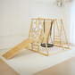 Sweetgum XL | 8-in-1 Indoor Playset for Toddlers with Slide and Swing - Chickadees Wooden Toys