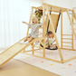 Sweetgum XL | 8-in-1 Indoor Playset for Toddlers with Slide and Swing - Chickadees Wooden Toys