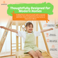 Sweetgum XL | 8-in-1 Indoor Playset for Toddlers with Slide and Swing - Chickadees Wooden Toys
