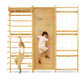 Walnut Modular | Swedish Ladder Jungle Gym - Wall Mounted - Chickadees Wooden Toys