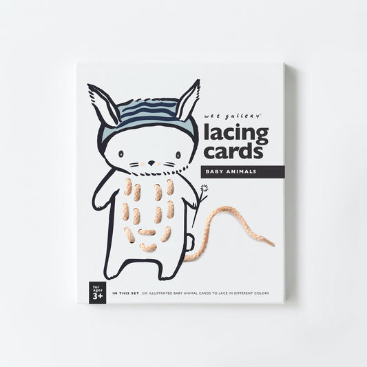 Lacing Cards - Baby Animals - Chickadees Wooden Toys