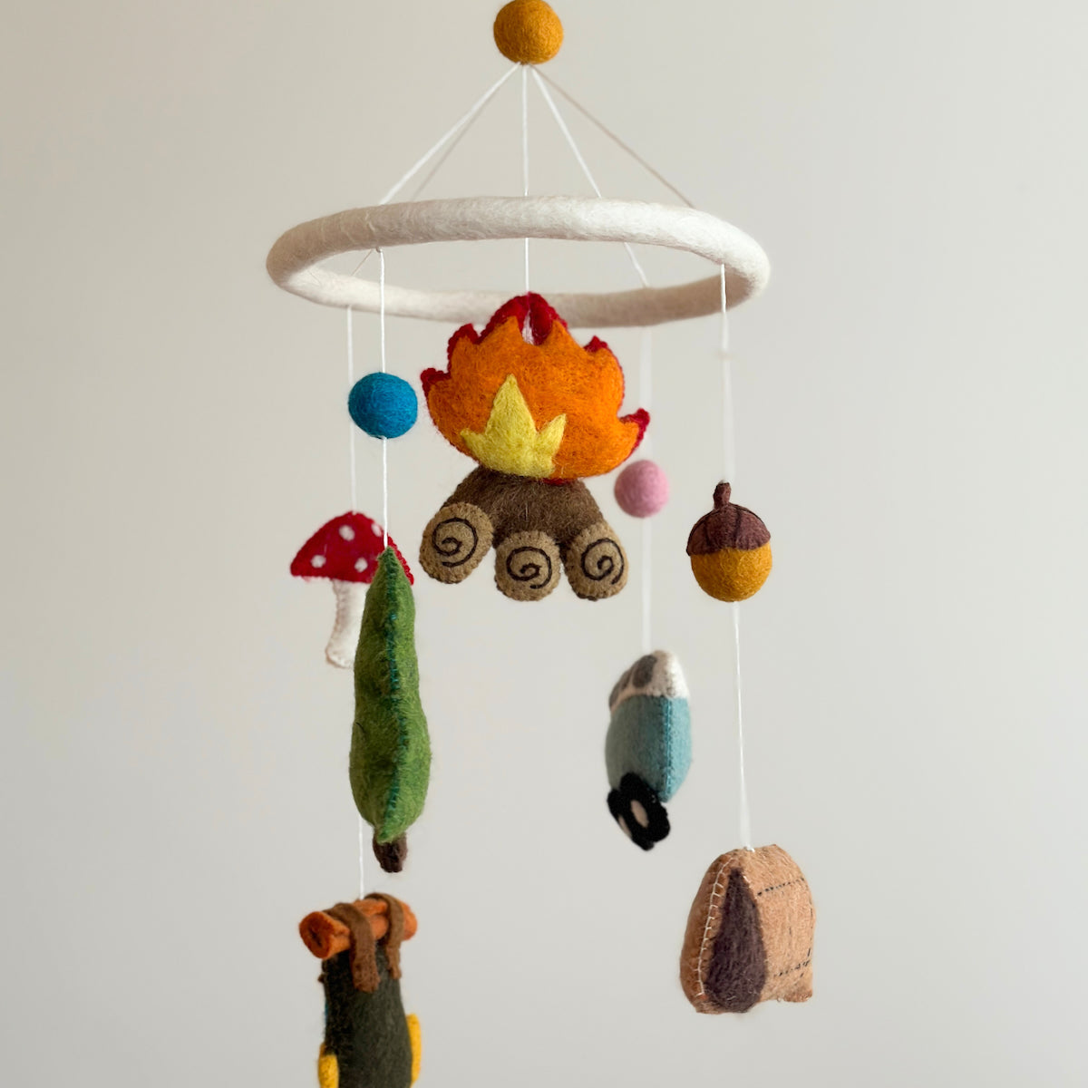 Baby Mobile - Camping - Chickadees Wooden Toys