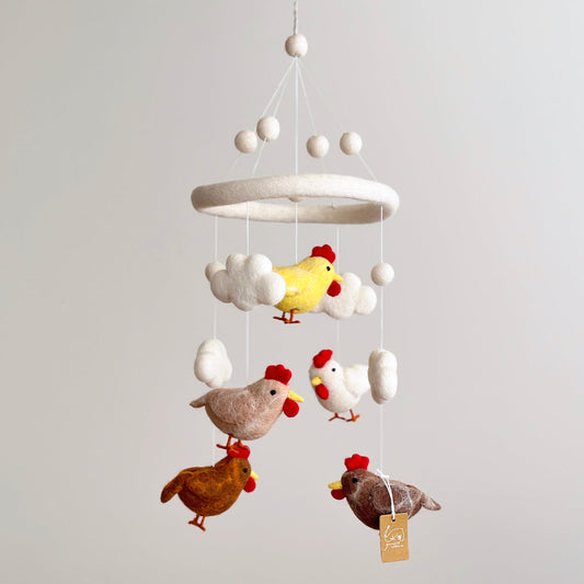 Baby Mobile - Chicken - Chickadees Wooden Toys