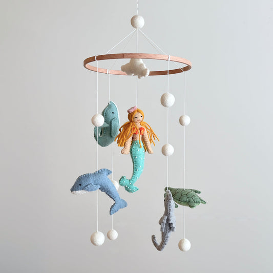 Baby Mobile - Mermaid - Chickadees Wooden Toys