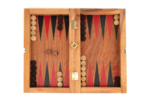 Backgammon & Checkers Board Game - Chickadees Wooden Toys