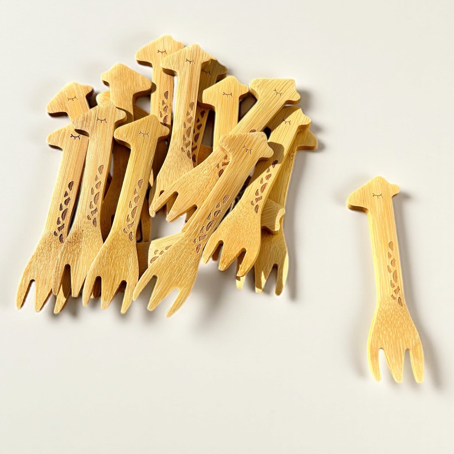 Bamboo Animal Kids Spoons - Chickadees Wooden Toys