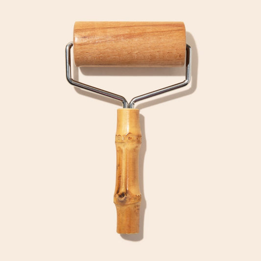 Bamboo Baking and Pizza Roller - Chickadees Wooden Toys