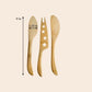 Bamboo Cheese Knife Set - Chickadees Wooden Toys