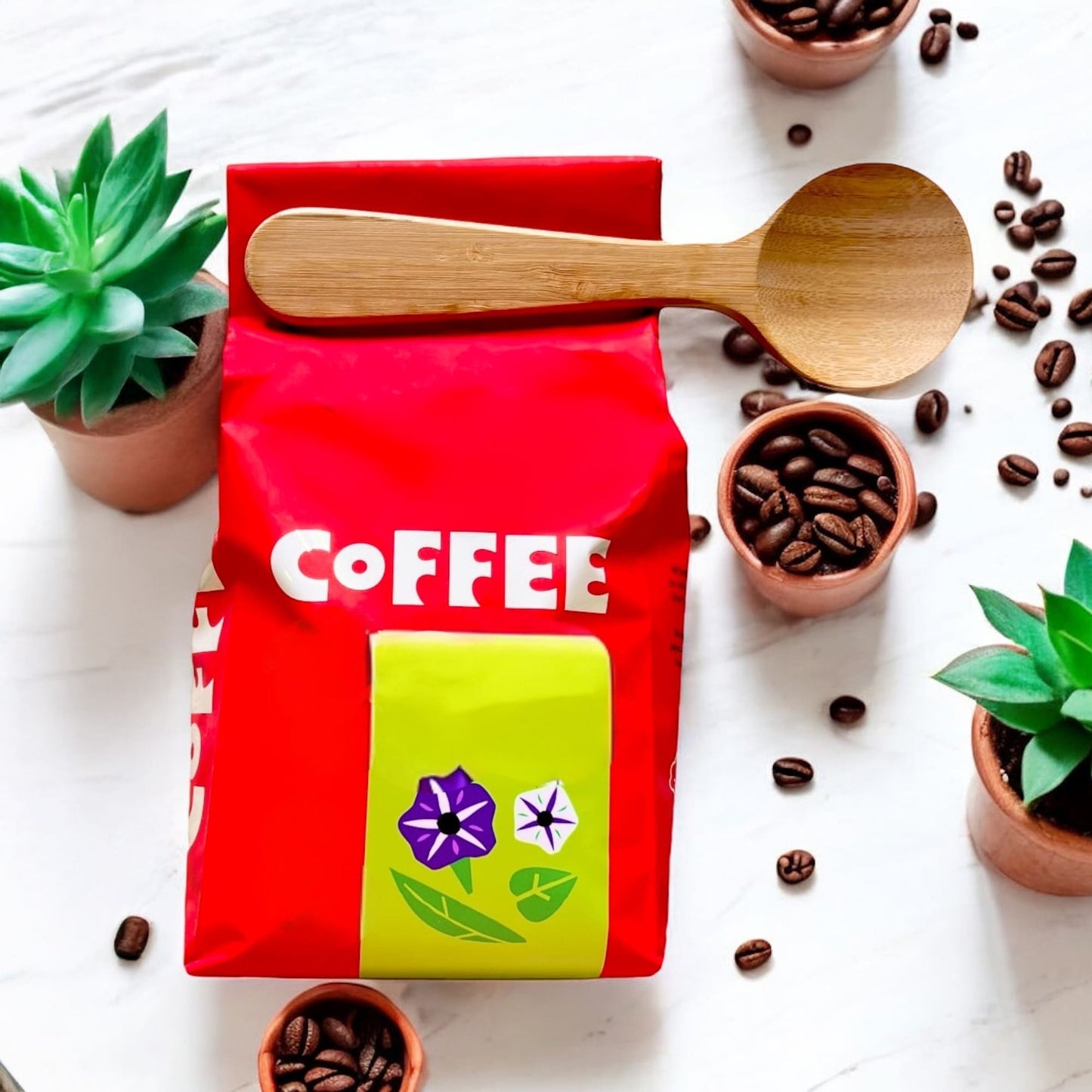 Bamboo Coffee Clip Spoon