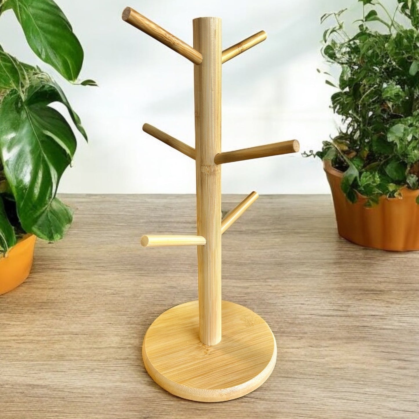 Bamboo Coffee Cup Tree Holder