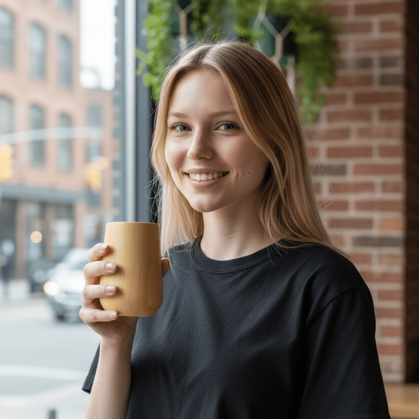 Bamboo Cup - Chickadees Wooden Toys