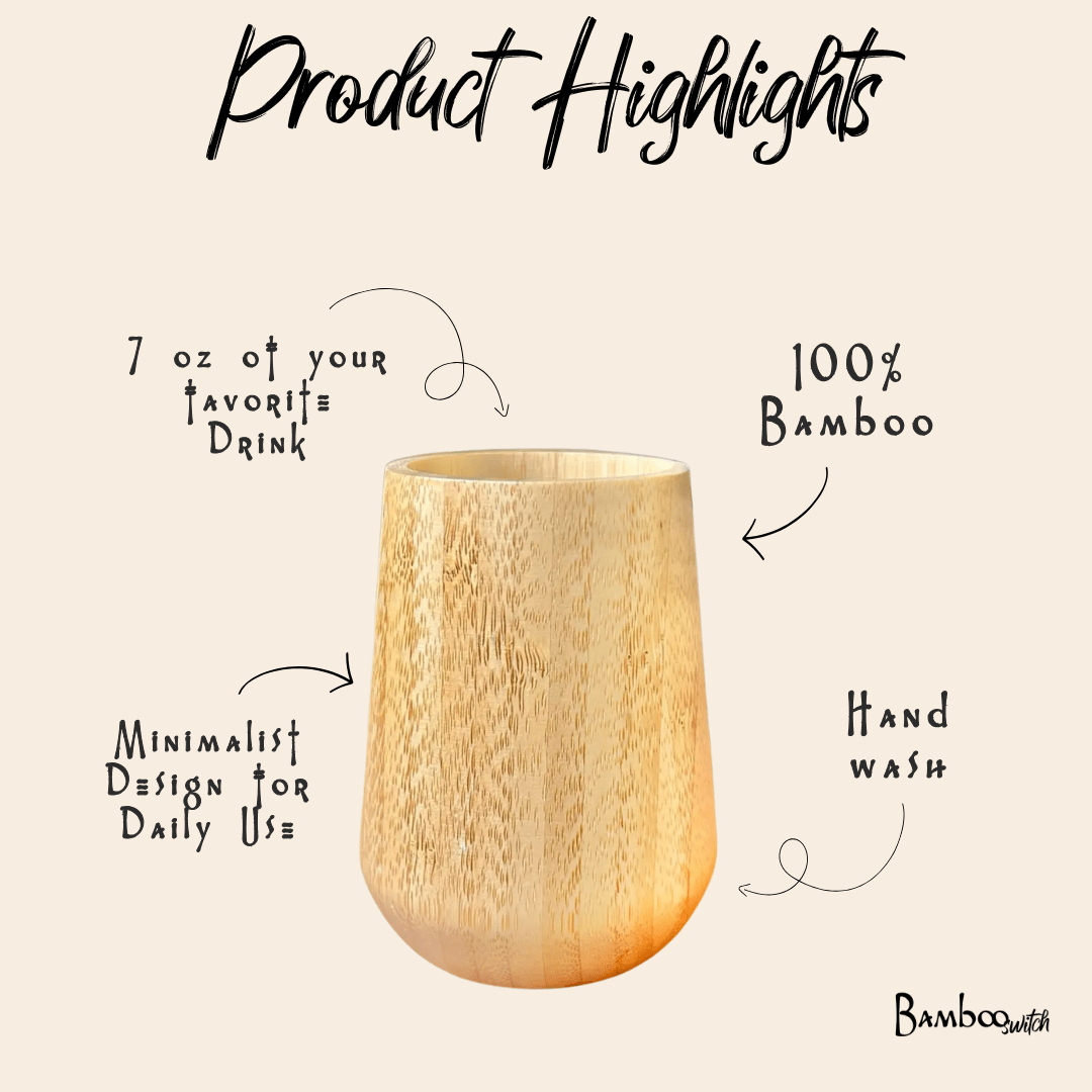 Bamboo Cup - Chickadees Wooden Toys