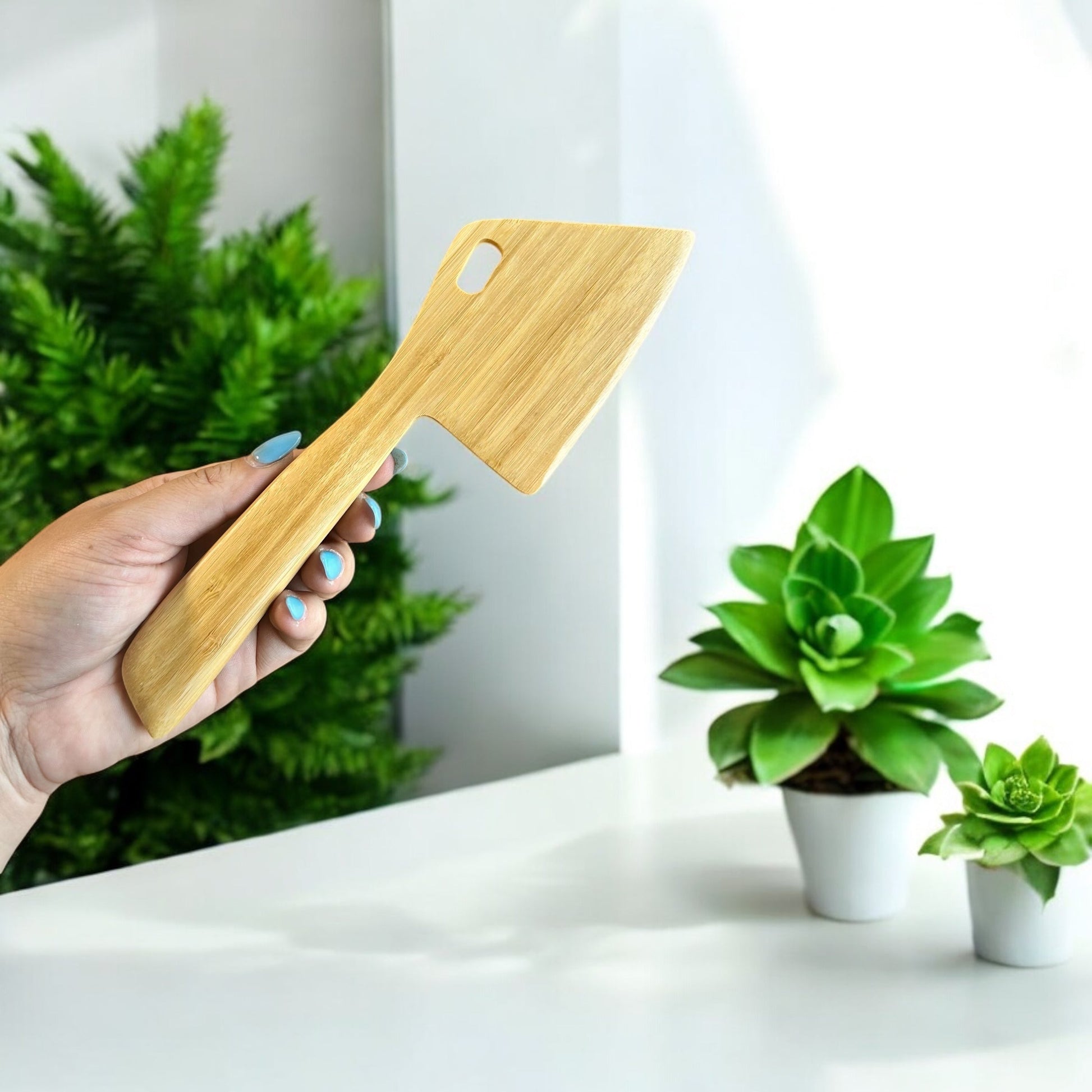 Bamboo Dough Scraper - Chickadees Wooden Toys