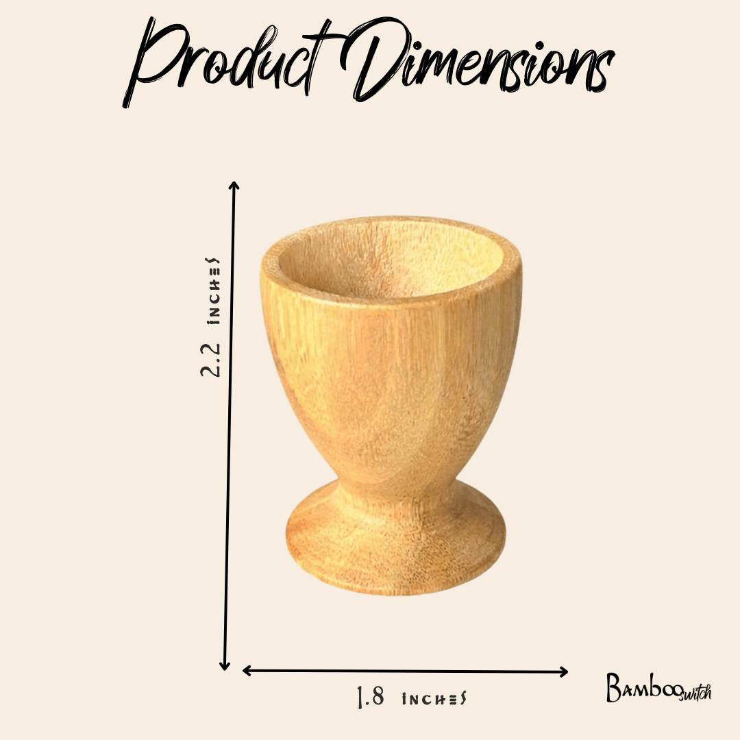 Bamboo Egg Cup - Chickadees Wooden Toys