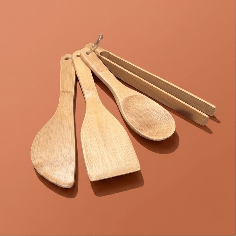 Bamboo Kitchen Utensil Set | 4 Pieces