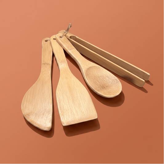 Bamboo Kitchen Utensil Set | 4 Pieces