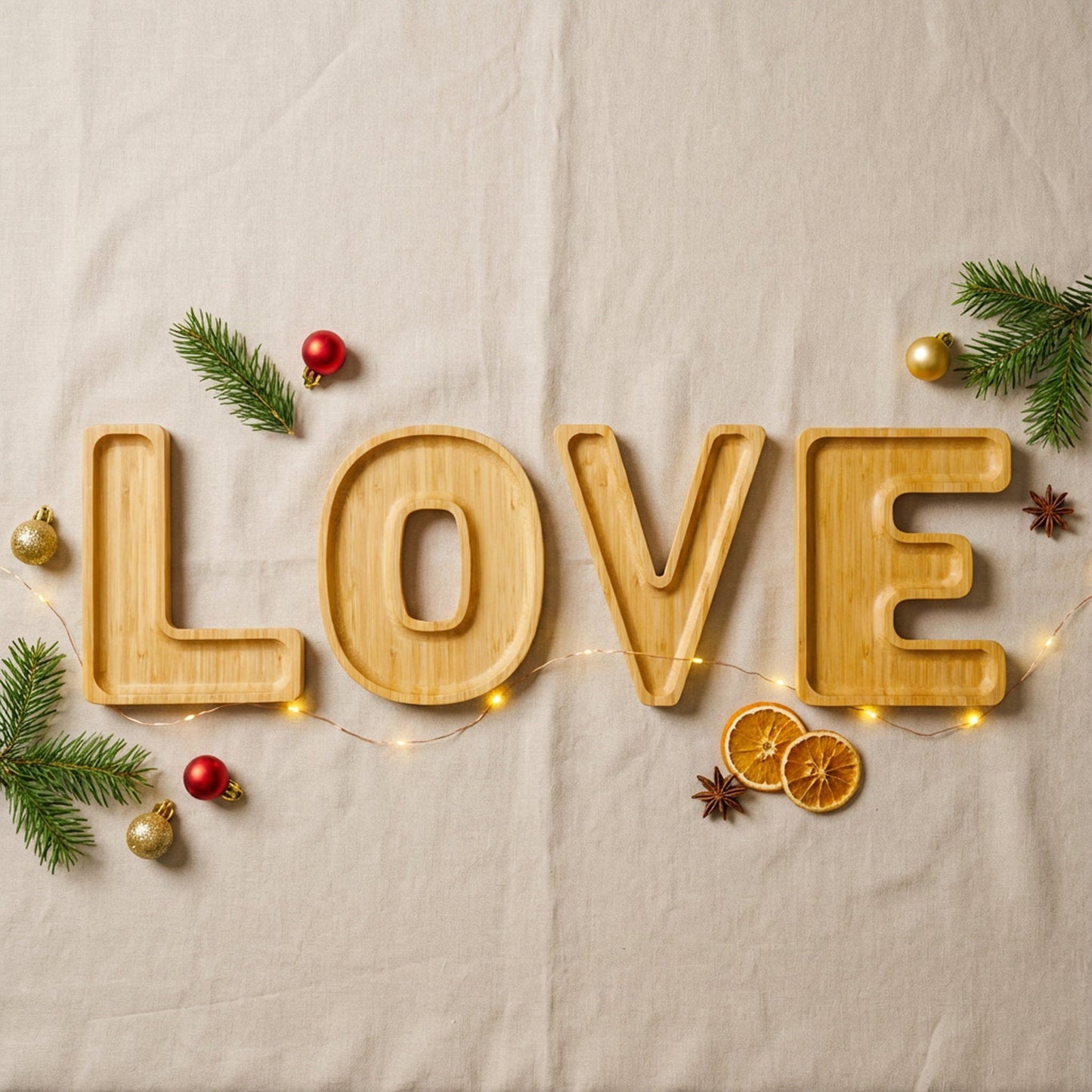 Bamboo L.O.V.E. Charcuterie Trays