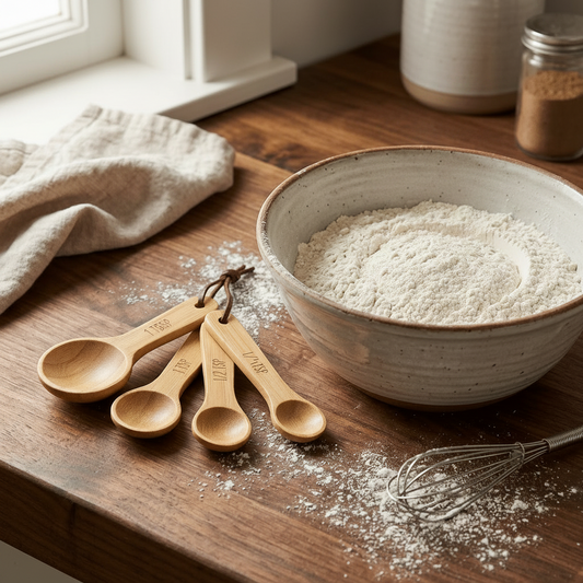 Bamboo Measuring Spoons Set