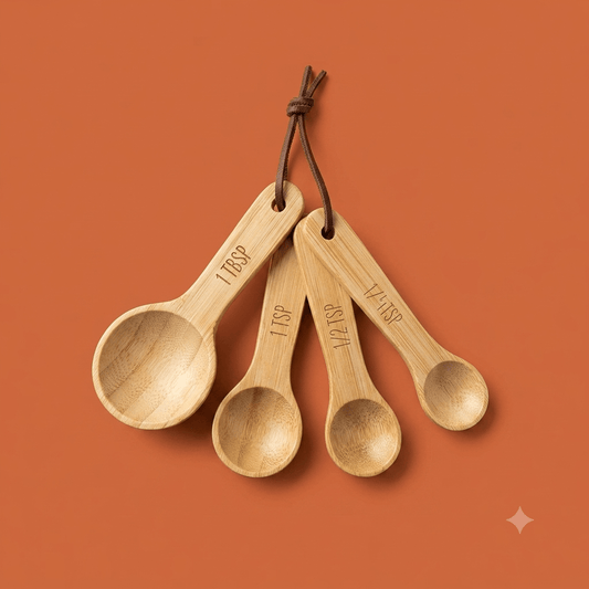 Bamboo Measuring Spoons Set