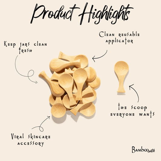 Bamboo Mini Spoon | Fish Tail - Chickadees Wooden Toys