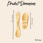 Bamboo Mini Spork Utensil - Chickadees Wooden Toys