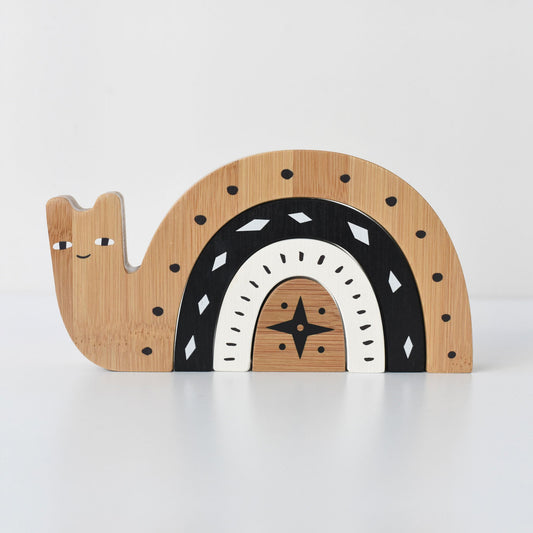 Bamboo Nesting Snail - Chickadees Wooden Toys