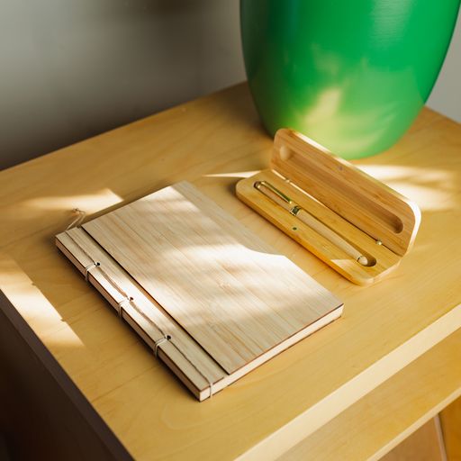 Bamboo Notebook - Chickadees Wooden Toys