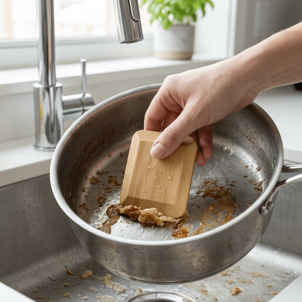 Bamboo Pot & Pan Scraper