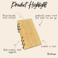 Bamboo Ringed Notebook - Chickadees Wooden Toys