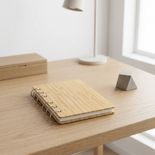 Bamboo Ringed Notebook