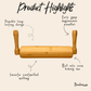 Bamboo Rolling Pin with Handles - Chickadees Wooden Toys