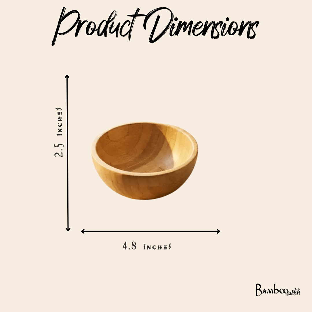 Bamboo Serving Bowl - Chickadees Wooden Toys