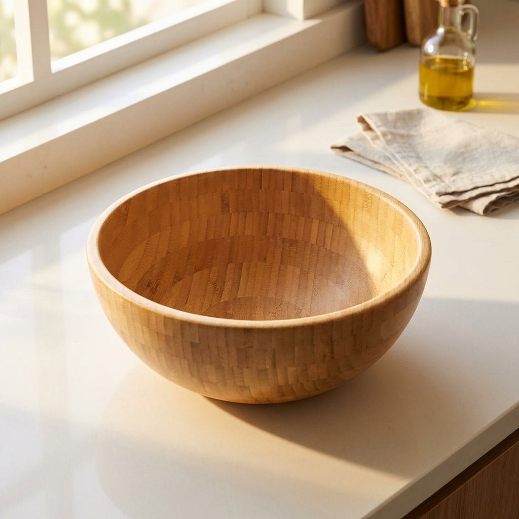 Bamboo Serving Bowl - Chickadees Wooden Toys