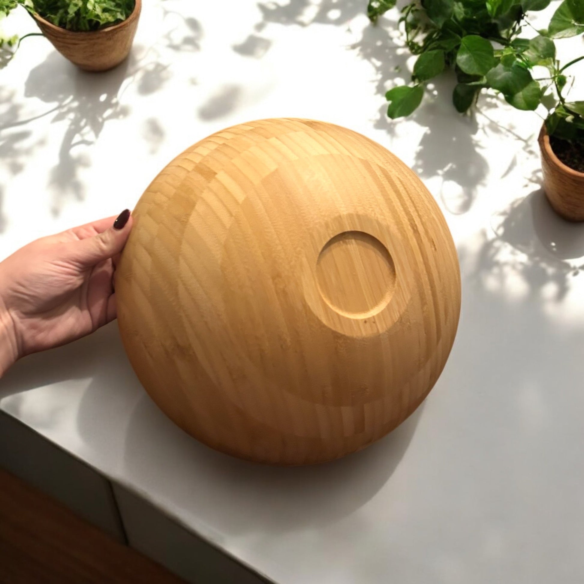 Bamboo Serving Bowl - Chickadees Wooden Toys