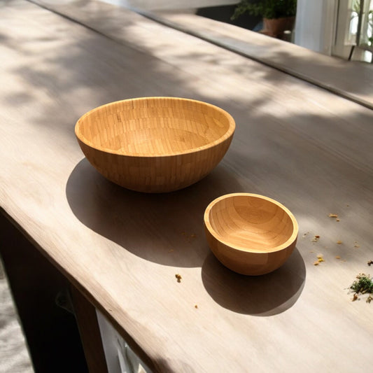 Bamboo Serving Bowl - Chickadees Wooden Toys