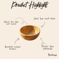Bamboo Serving Bowl - Chickadees Wooden Toys