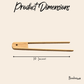 Bamboo Sleek Tong 10" - Chickadees Wooden Toys