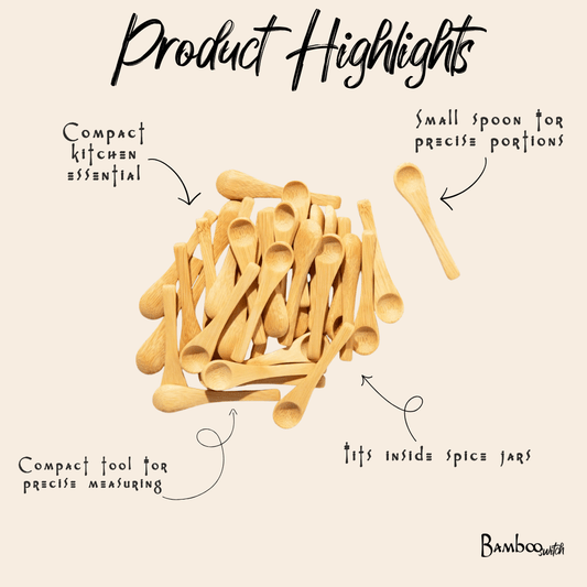 Bamboo Spice Spoon - Chickadees Wooden Toys