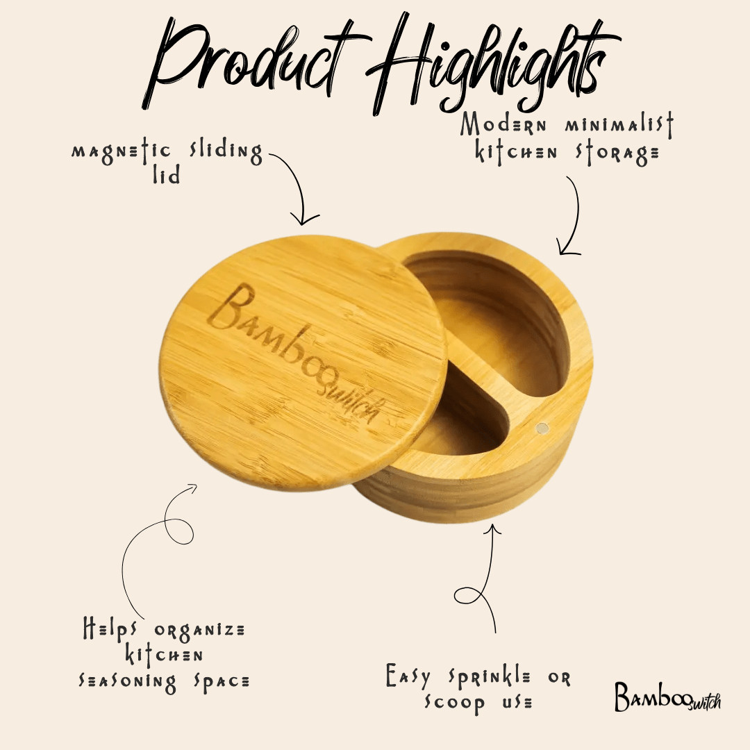 Bamboo Spice Storage Container - Chickadees Wooden Toys
