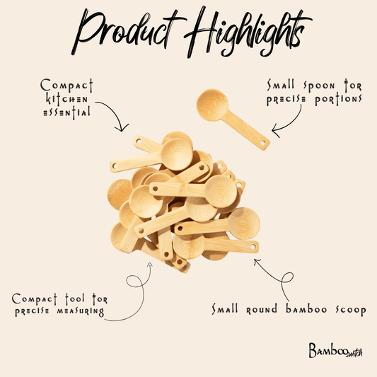 Bamboo Spoon | Circle Scoop - Chickadees Wooden Toys