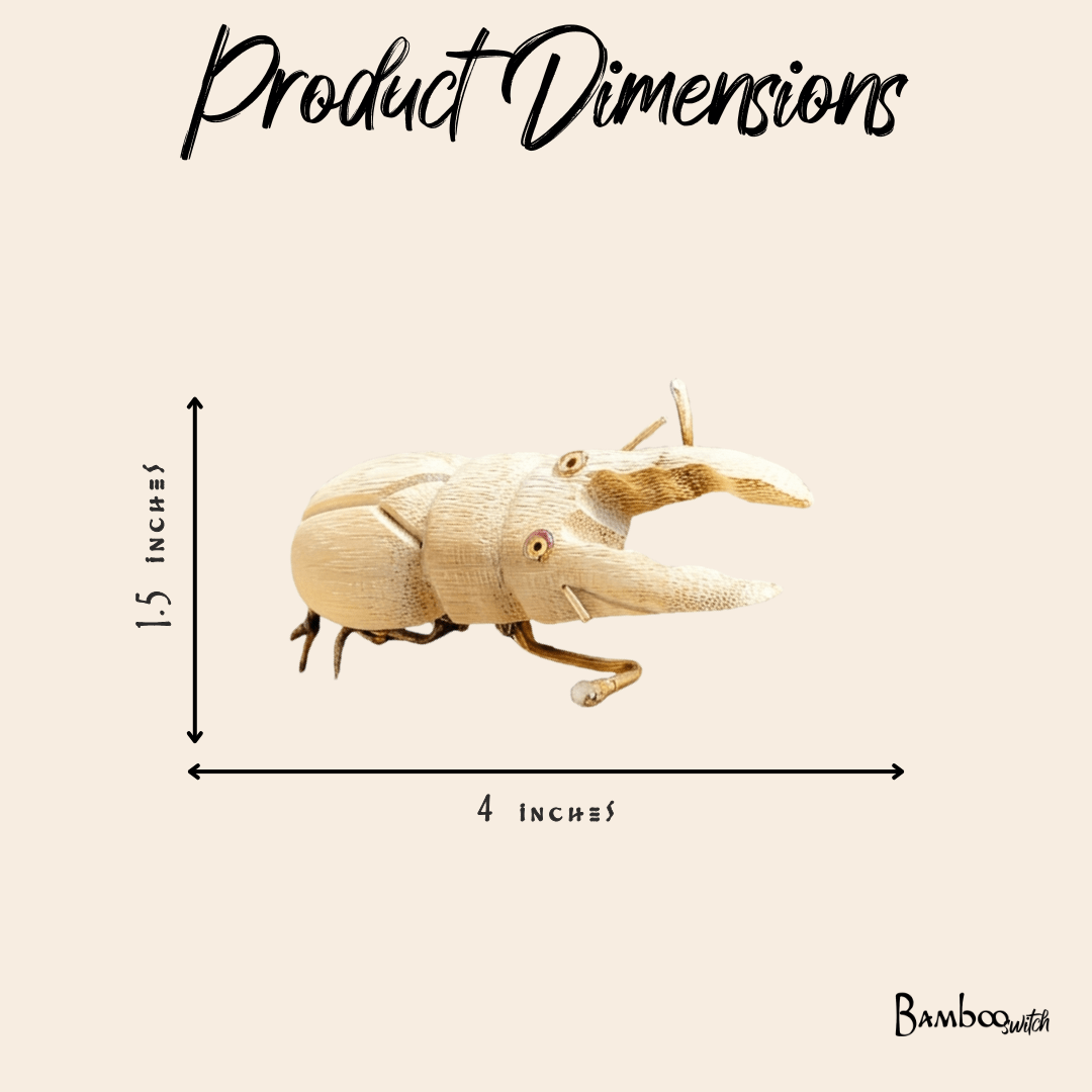 Bamboo Stag Beetle - Chickadees Wooden Toys