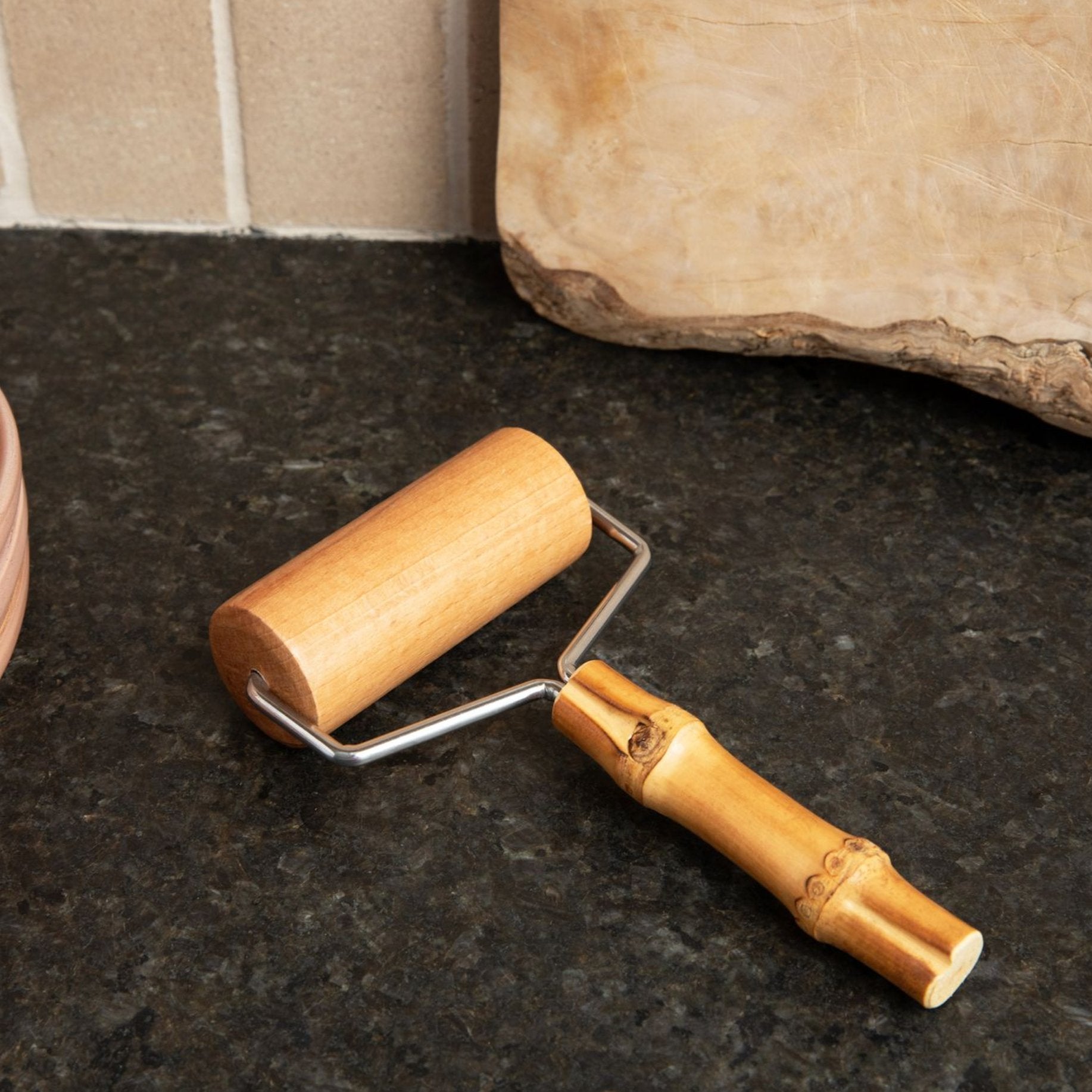 Natural Bamboo Play Dough Roller - Chickadees Wooden Toys