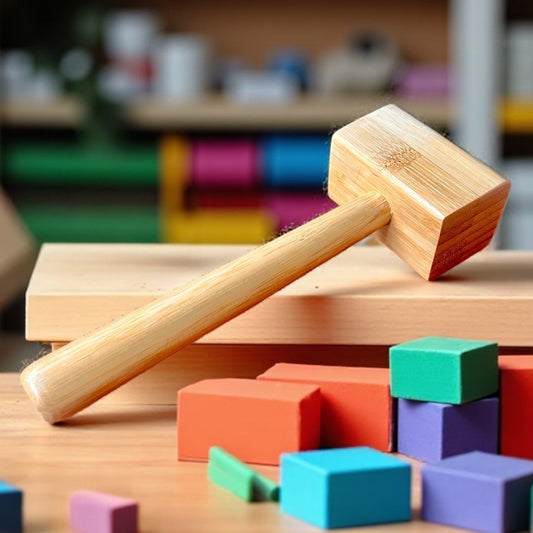 Bamboo Toy Hammer - Chickadees Wooden Toys