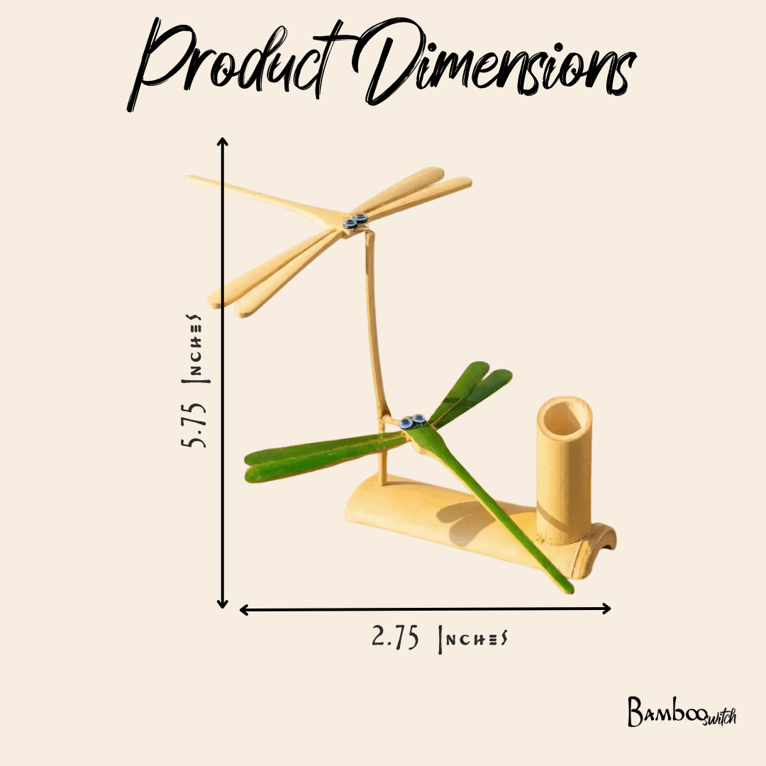 Bamboo Self Balancing Dragonflies - Chickadees Wooden Toys