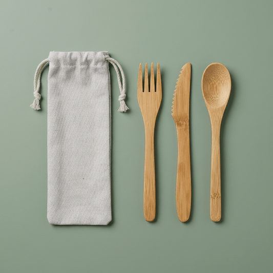 Bamboo Travel Cutlery Set | Kids