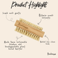 Bamboo Vegan Nail Brush | Sisal Bristles - Chickadees Wooden Toys