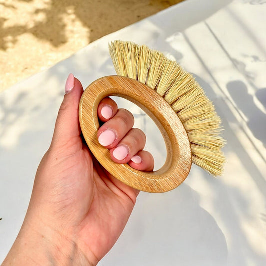 Bamboo Veggie Cleaning Brush | Oval
