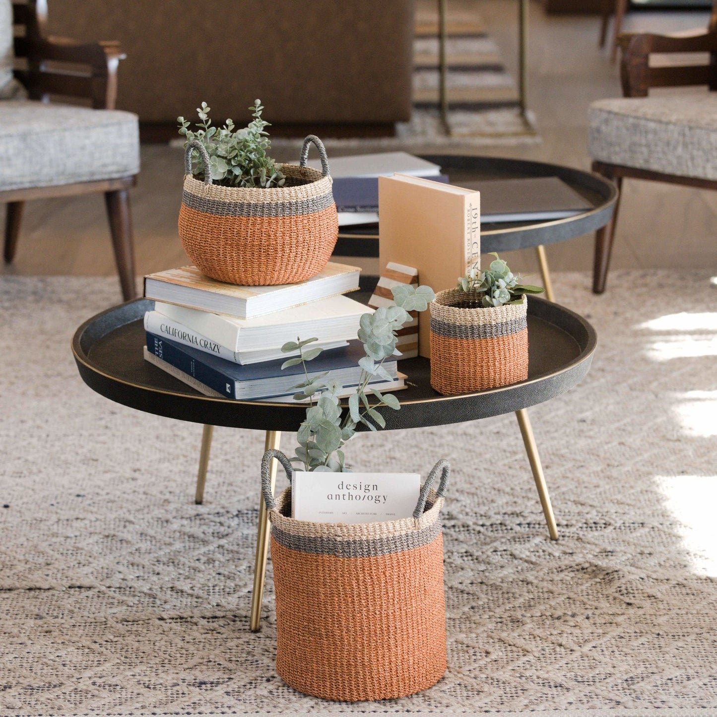 Coral Tabletop Mini Basket - Handwoven Baskets | LIKHÂ