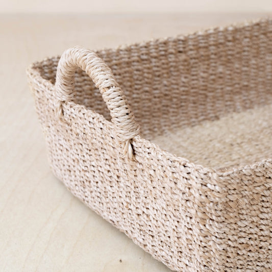 Woven Rectangle Tray - Decorative Basket | LIKHÂ