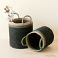 Black Baskets with Handle, set of 2 - Floor Baskets | LIKHÂ